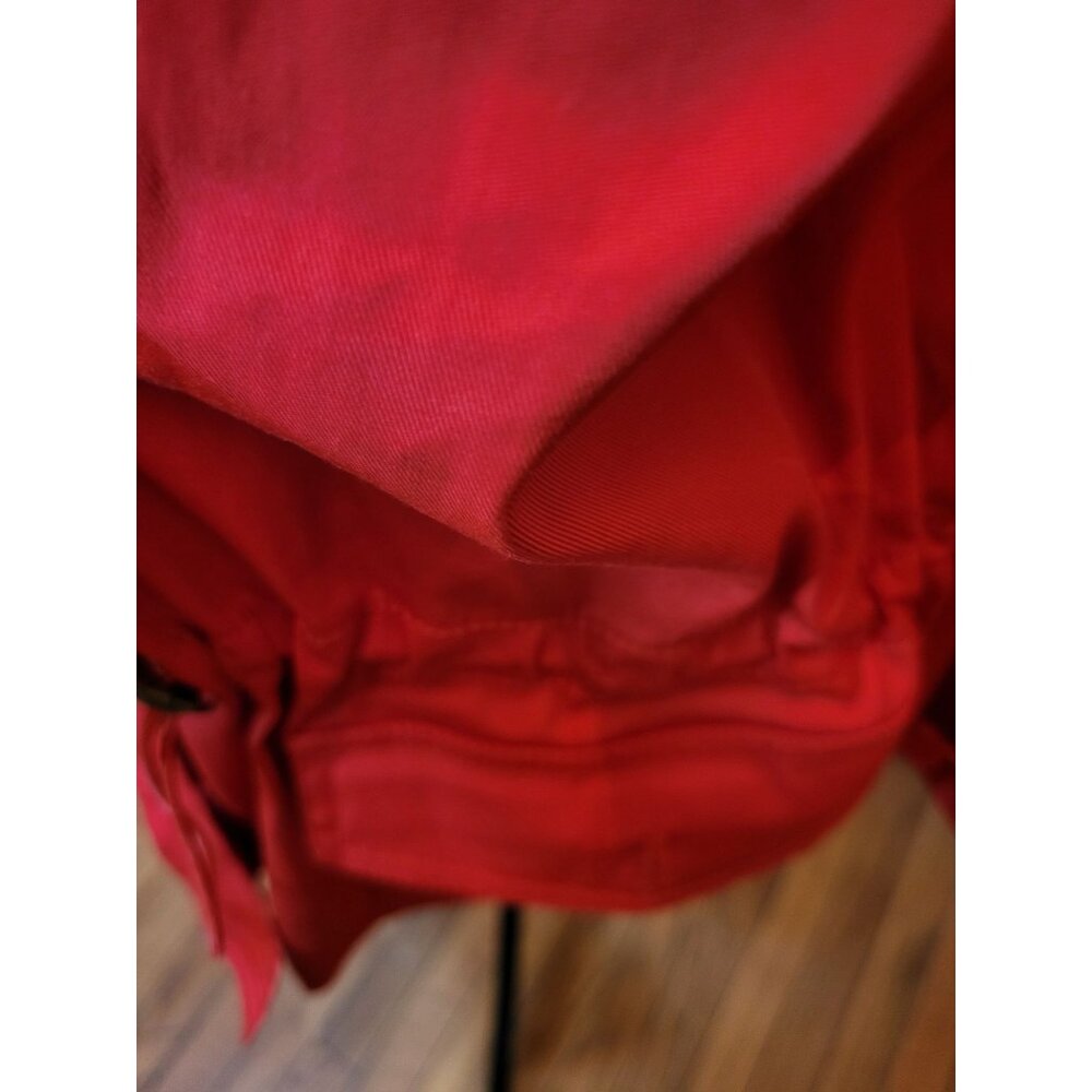 Ruby Rd Bright Coral Anorak Jacket 22 Drawstring Spring Lightweight Preppy - Picture 5 of 13